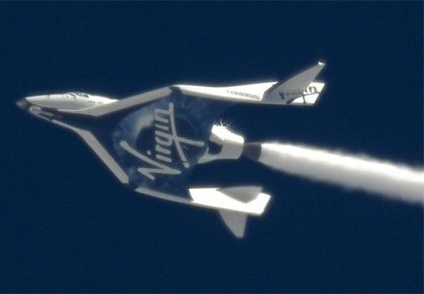 SpaceShipTwo nears fully powered flight.