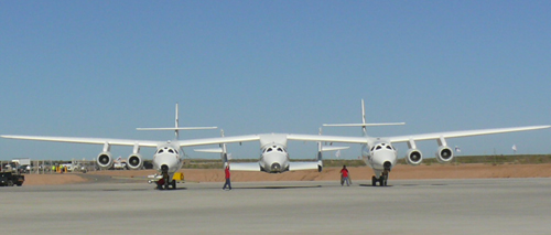 WhiteKnightTwo with SpaceShipTwo